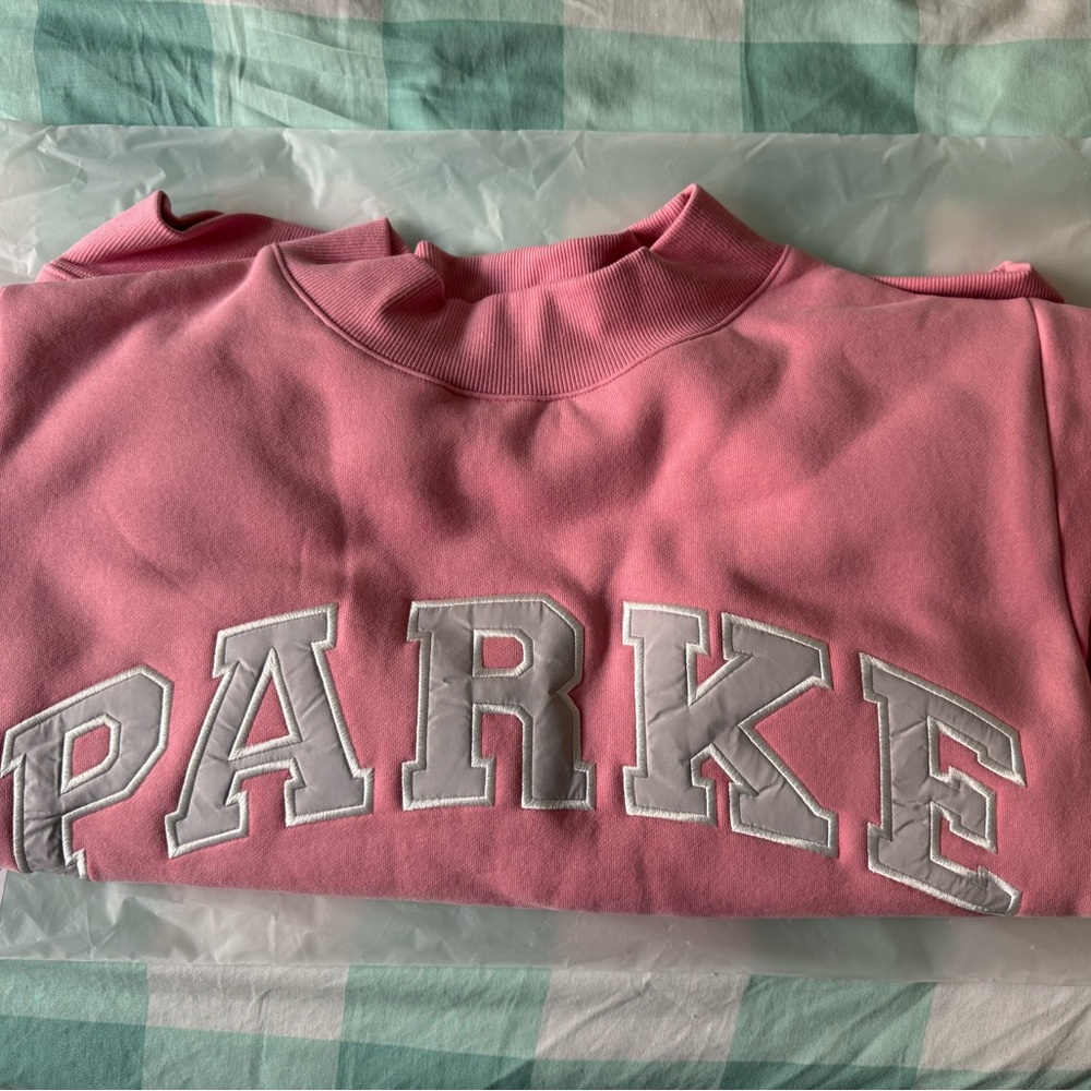 Parke Pink Valentine’s Mockneck